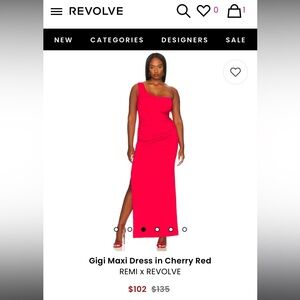 REMI x REVOLVE GiGi Maxi dress in cherry red